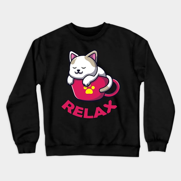 Relax! Inspirational - one word quote - Single word quote Crewneck Sweatshirt by Shirty.Shirto